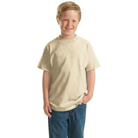 Hanes ®   -  Youth Beefy-T ®  Born to Be Worn 100% Cotton T-Shirt.  5380