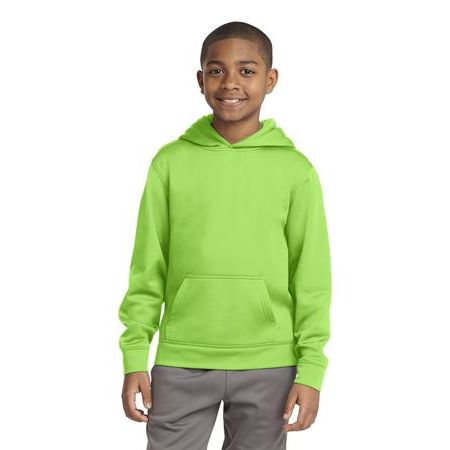 Sport-Tek ®  Youth Sport-Wick ®  Fleece Hooded Pullover. YST244