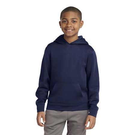 Sport-Tek ®  Youth Sport-Wick ®  Fleece Hooded Pullover. YST244