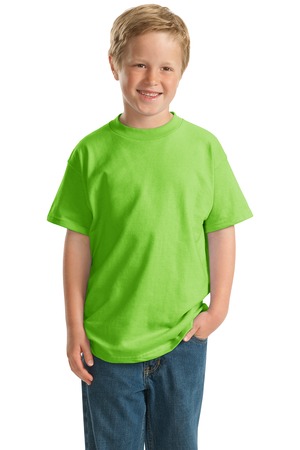 Hanes ®   -  Youth Beefy-T ®  Born to Be Worn 100% Cotton T-Shirt.  5380