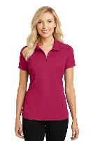 Port Authority ®  Ladies Pinpoint Mesh Zip Polo. L580