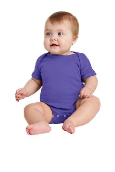 Rabbit Skins   Infant Short Sleeve Baby Rib Bodysuit. RS4400