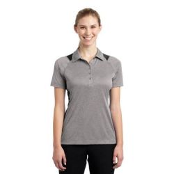Sport-Tek ®  Ladies Heather Colorblock Contender Polo. LST665